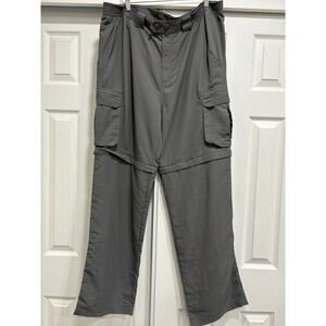 Natural Gear Convertible Cargo Pants Mens Size XL Grey Nylon
